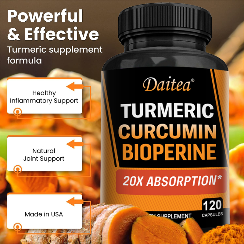 Turmeric Curcumin Capsule - Kurkuma Curcumine met gember en zwarte